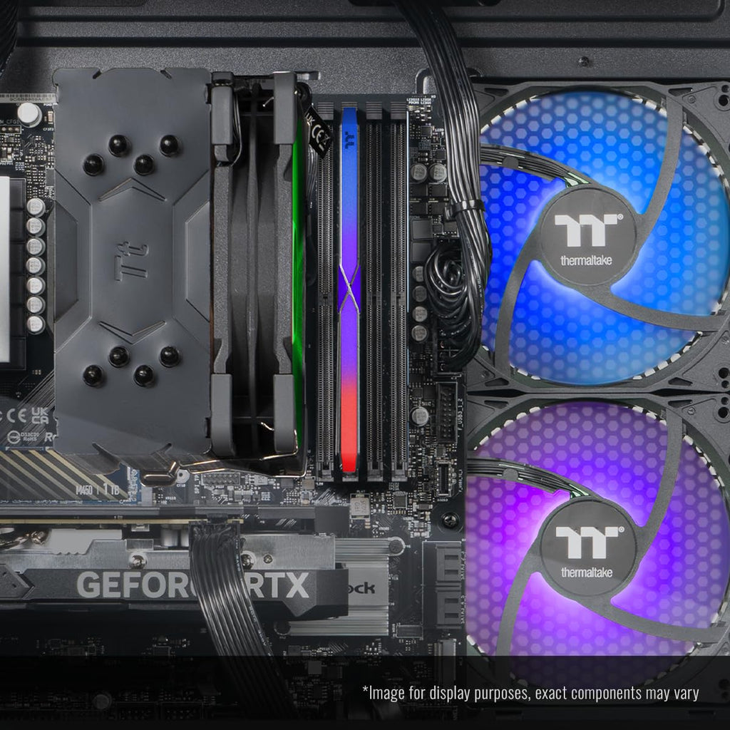 Thermaltake LCGS Quartz R66 Gaming Desktop (AMD Ryzen™ 5 5600, ToughRam DDR4 3600Mhz 16GB RGB Memory, AMD Radeon™ RX 6600, 1TB NVMe M.2, WiFi, Windows 11) S2QT-B550-R66-LCS
