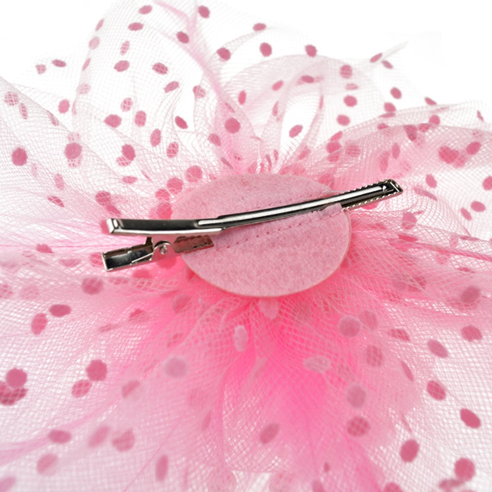 AQOKKA Women Fascinators Hats Flower Fascinators with Headband and Clip Tea Party Headwear for Women and Girls
