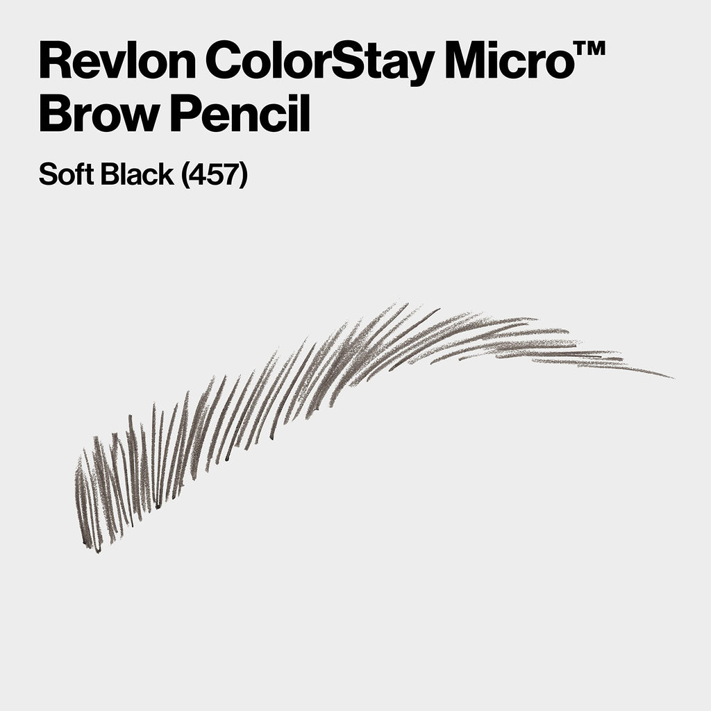 Revlon ColorStay Micro Eyebrow Pencil with Built In Spoolie Brush, Infused with Argan and Marula Oil, Waterproof, Smudgeproof, 451 Ash Blonde, 0.003 oz