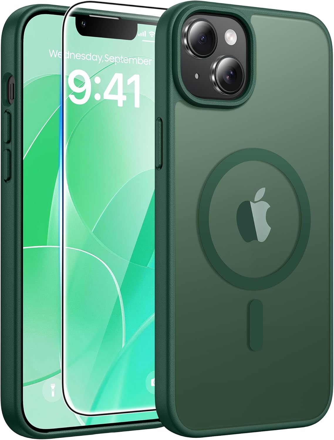 FNTCASE for iPhone 17 Case: [Compatible with Magsafe] Translucent Matte Cases with [Full Camera Protection] [Screen Protector] Military Grade Shockproof Protective Phone Cover - Light Purple
