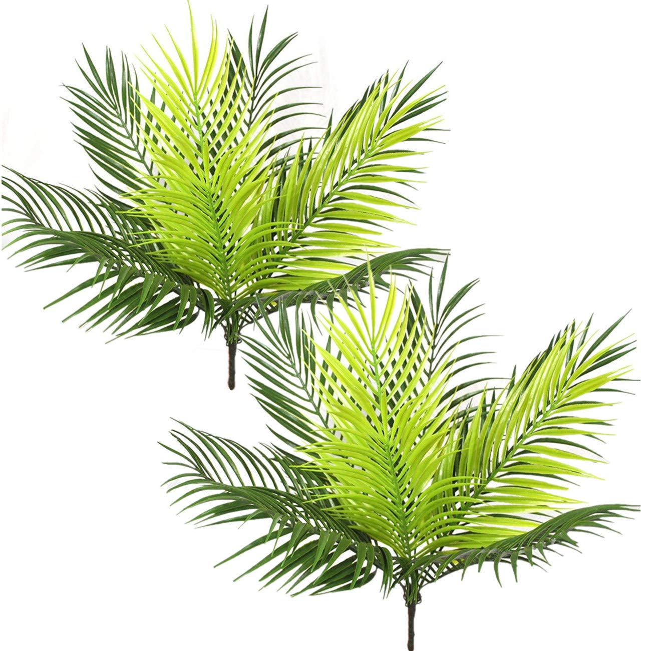 Christmas Decor Artificial Plants, PASYOU Gold Fake Antlers Plastic Grass Shrubs Leaves Indoor Outdoor Home Garden Party Hotel Verandah Wedding Event Faux DIY Decoration - 30 Inch Golden 2 Bunches