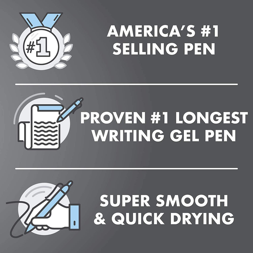 PILOT G2 Premium Gel Pens, 0.5mm Extra Fine Point, Refillable & Retractable Ballpoint Pens, 5 Black & 5 Blue, Pack of 10