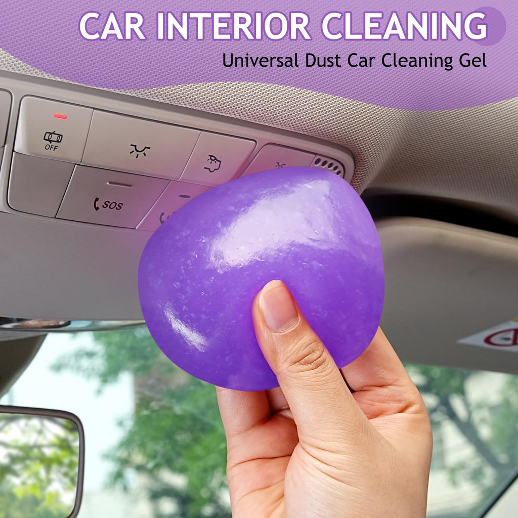 TeSabMi Car Cleaning Gel Car Cleaning Putty Car Putty Car Interior Cleaner Car Slime Car Detailing Kit Car Accessories Gifts for Men Women Stocking Stuffers Red