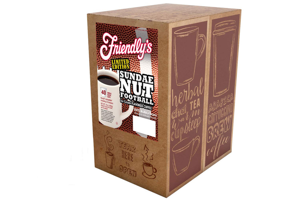 Friendly's Coffee Pods Assorted Flavored Ice Cream Variety Pack Compatible with Keurig K Cup Brewers, Assorted Variety Pack, 40 Count (Pack of 1)