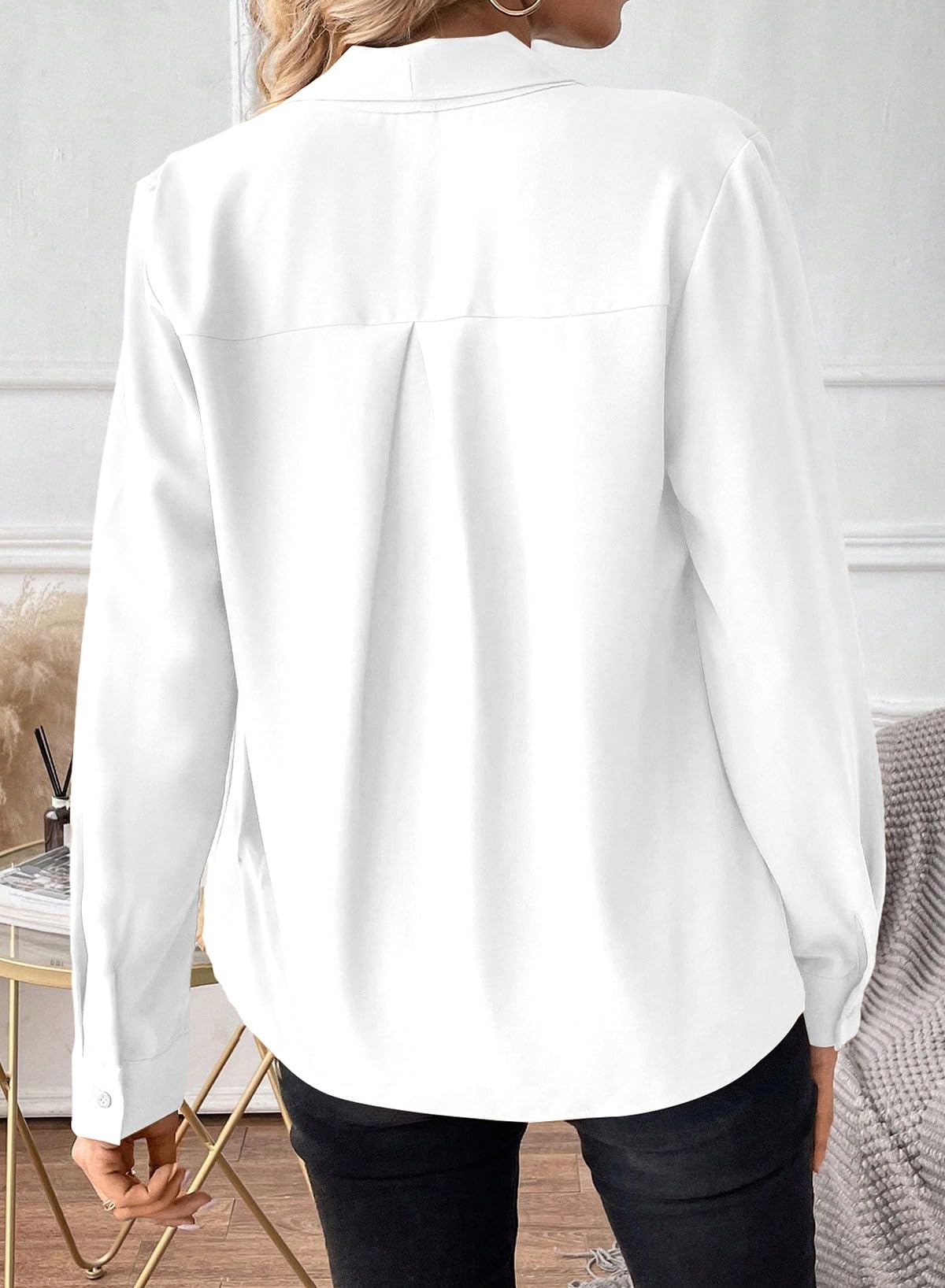 Astylish Women's Bow Tie Neck Tops 2026 Long Sleeve Dressy Loose Casual Elegant Business Work Blouses Shirts