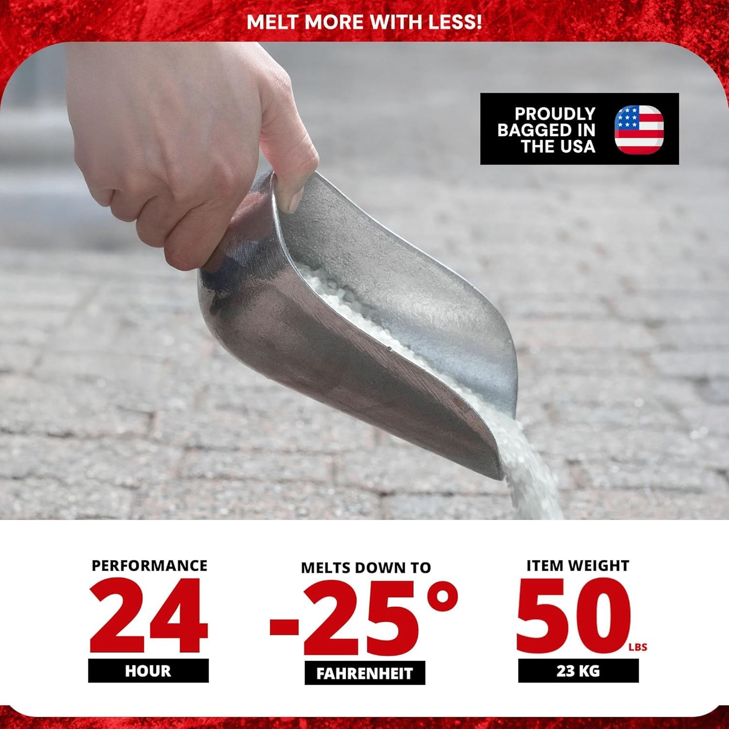 Calcium Chloride Pellets Snow and Ice Melter, 50 lb.
