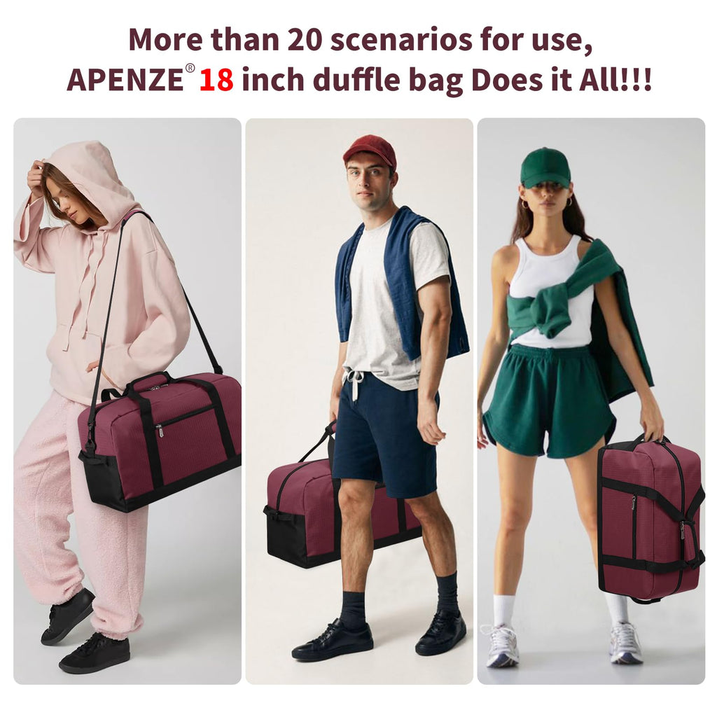 Apenze Small Gym Bag Carry On Bag - 12 in Mini Duffle Bag Lightweight for Overnight Travel(Camouflage)