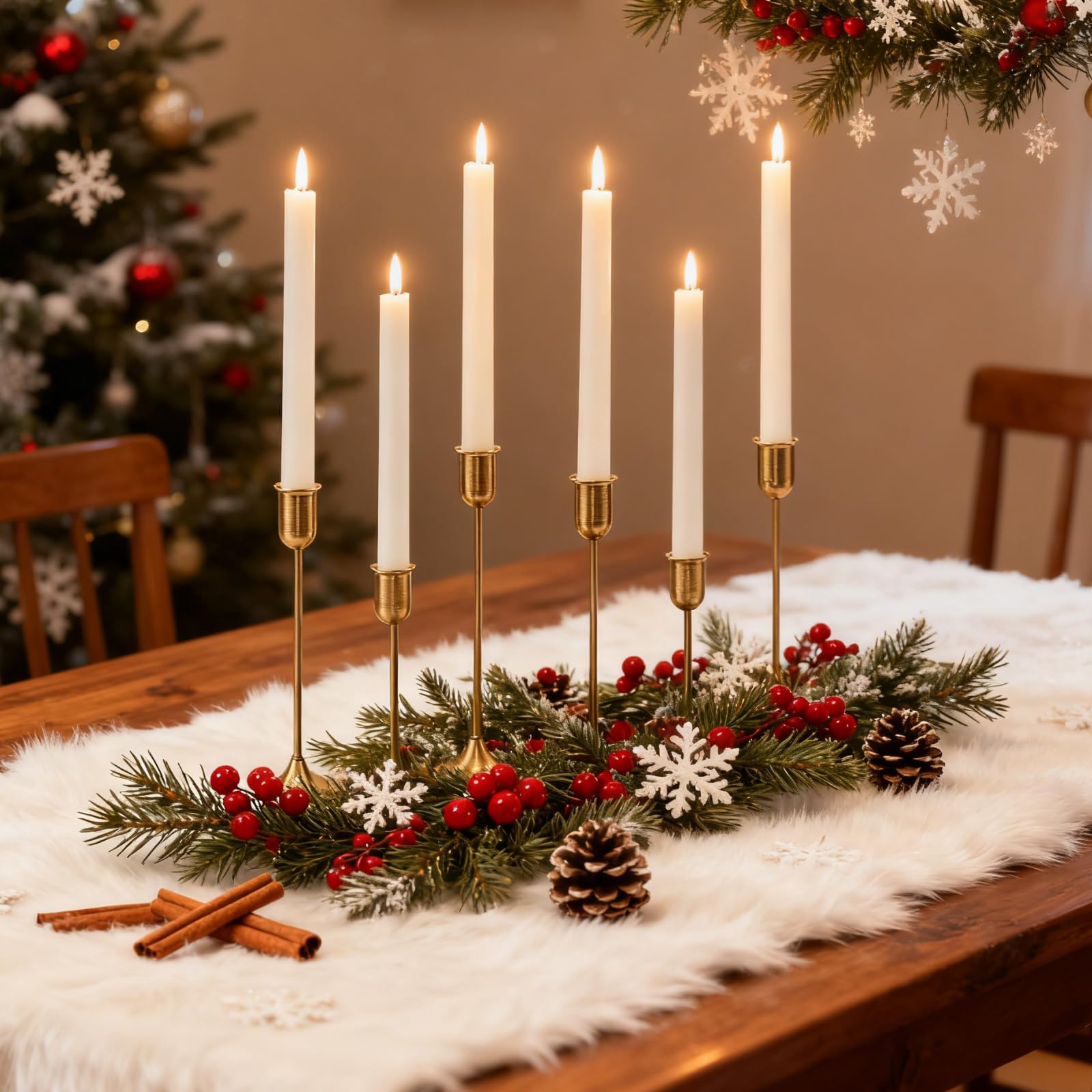 Black Hurricane Glass Candle Holders Set of 3, Tall Metal Taper Candle Stick Holder, Clear Candlestick Holders, Table Centerpieces Decor for Dining Dinner, Weddings, Christmas Fireplace Decorations