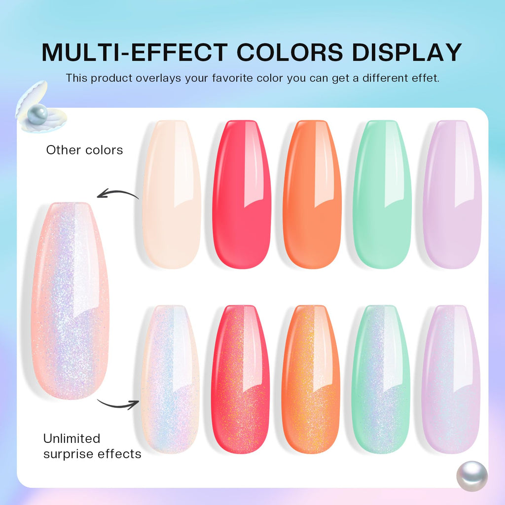 Morovan 15 Bright Color 0.27oz Air Quick Dry Long Lasting Nail Polish Gift Set for Women
