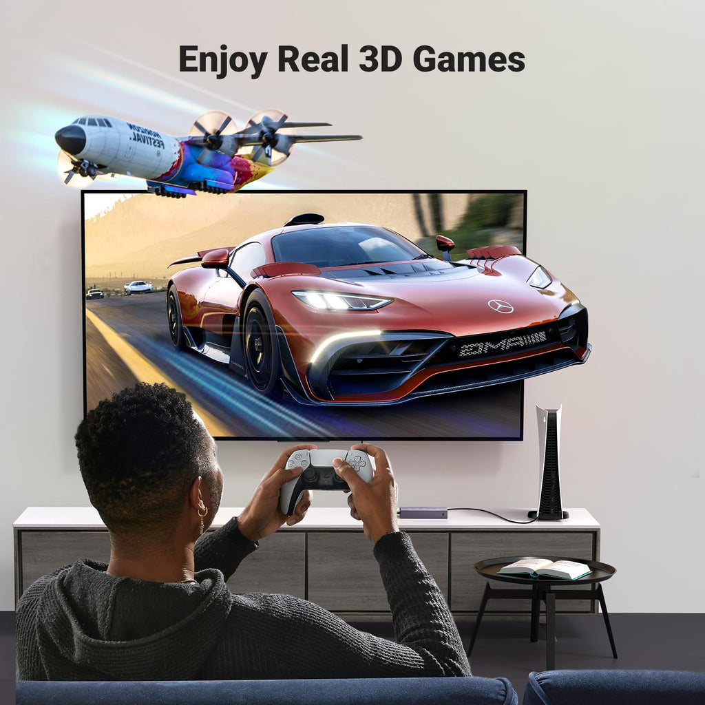 UGREEN HDMI Switch 5 in 1 Out 4K@60Hz, HDMI Splitter with Remote 5 Port Switcher Selector Box Support 3D CEC HDR HDCP2.2 Compatible with PS5/4/3 Xbox Nintendo Switch Roku TV Fire Stick Black