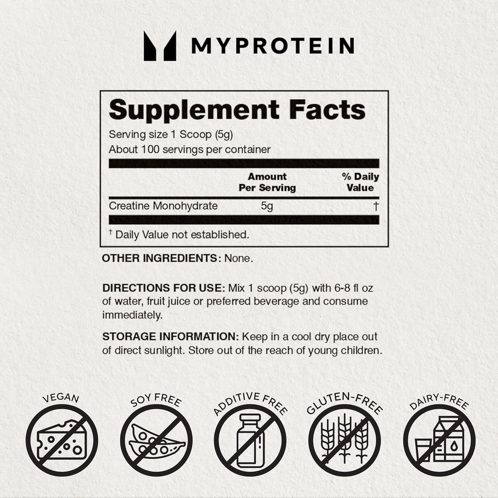 Myprotein Creatine Gummies, 5g Creatine Monohydrate per Serving, Lemon, 90 Count, 18 Servings, Chewable Post/Pre Workout Strength & Recovery Sports Nutrition Supplement, Vegan, Non-GMO