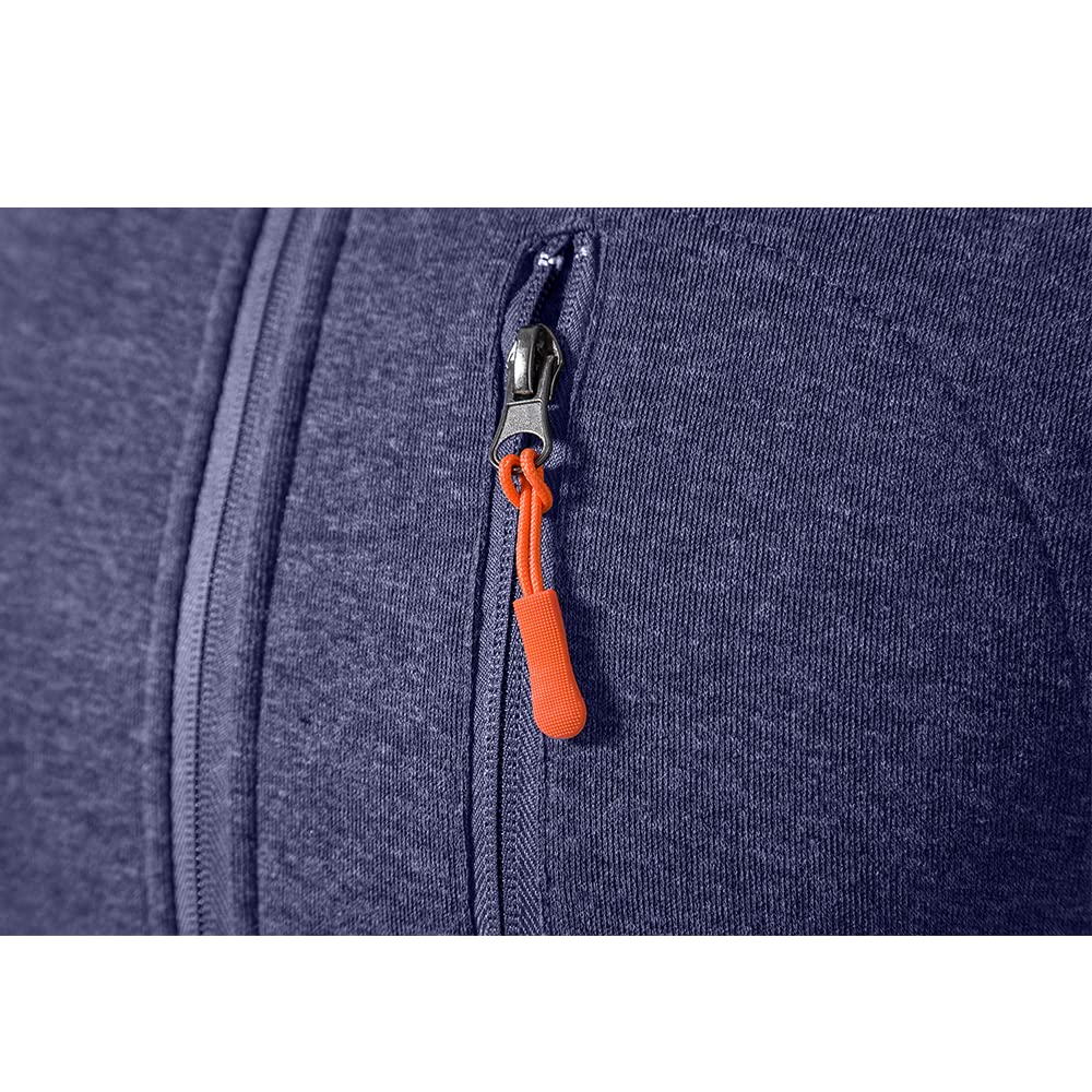 Men Hoodies Casual Hoodies for Men with Zip Pockets Full Zip Long Sleeve Sweatshirt Sports Hooded Jacket