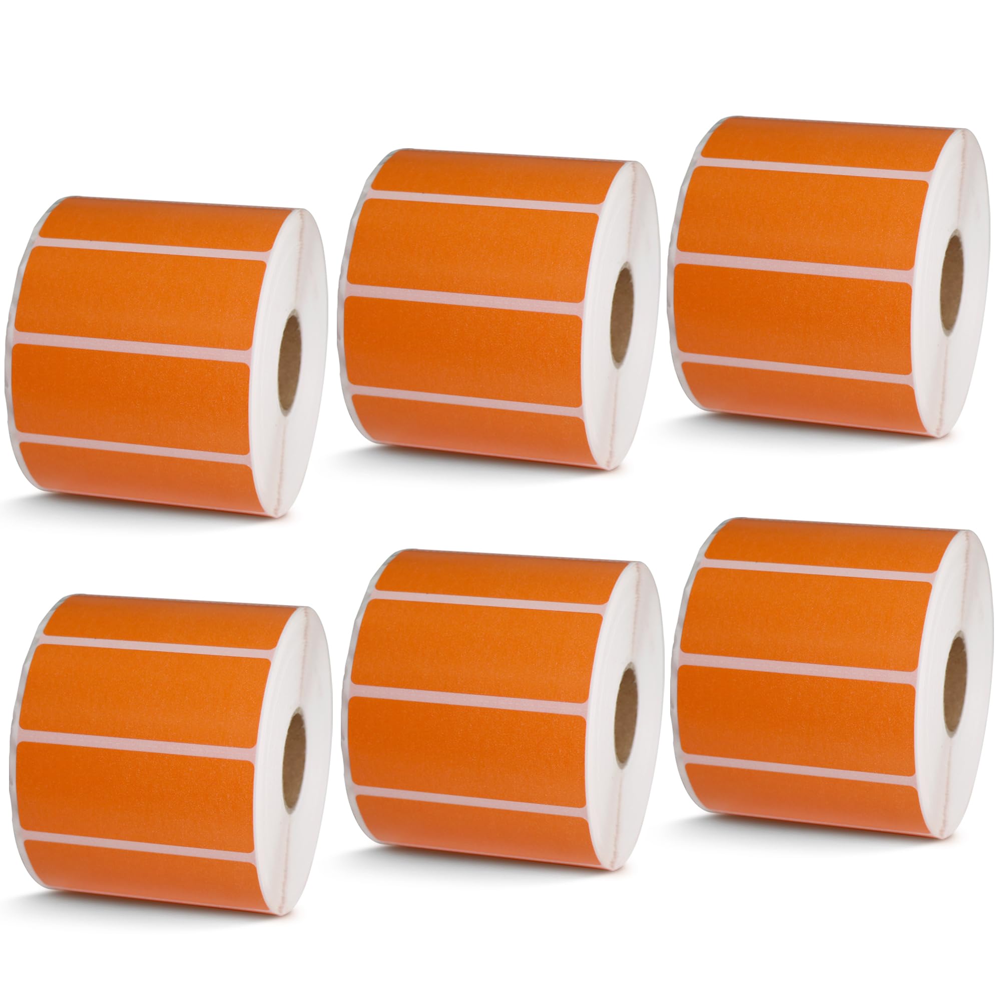 BETCKEY - 1" x 0.5" Small Labels Compatible with Zebra & Rollo Label Printer, Premium Adhesive & Perforated[Light Blue, 6 Rolls, 14580 Labels]
