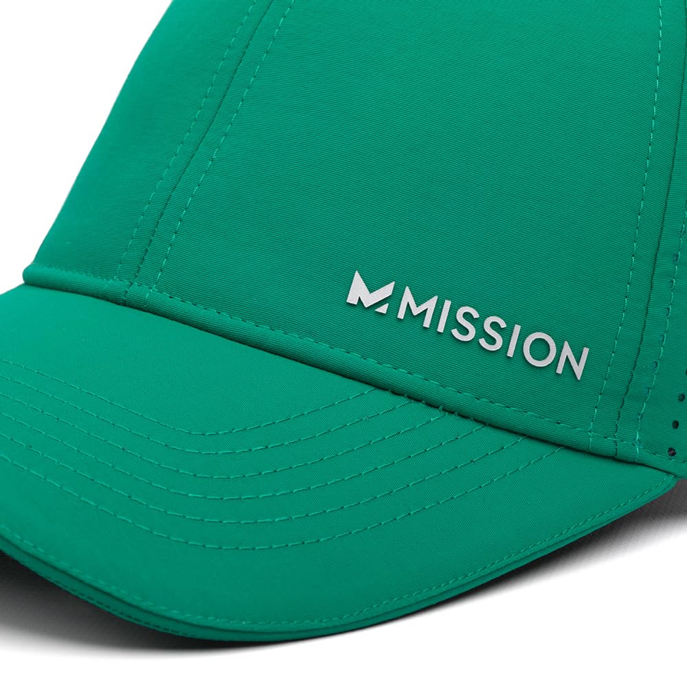 MISSION Cooling Vented Performance Hat Unisex Cap for Workouts, Golf & Running, Sweat & Water Activated Technology