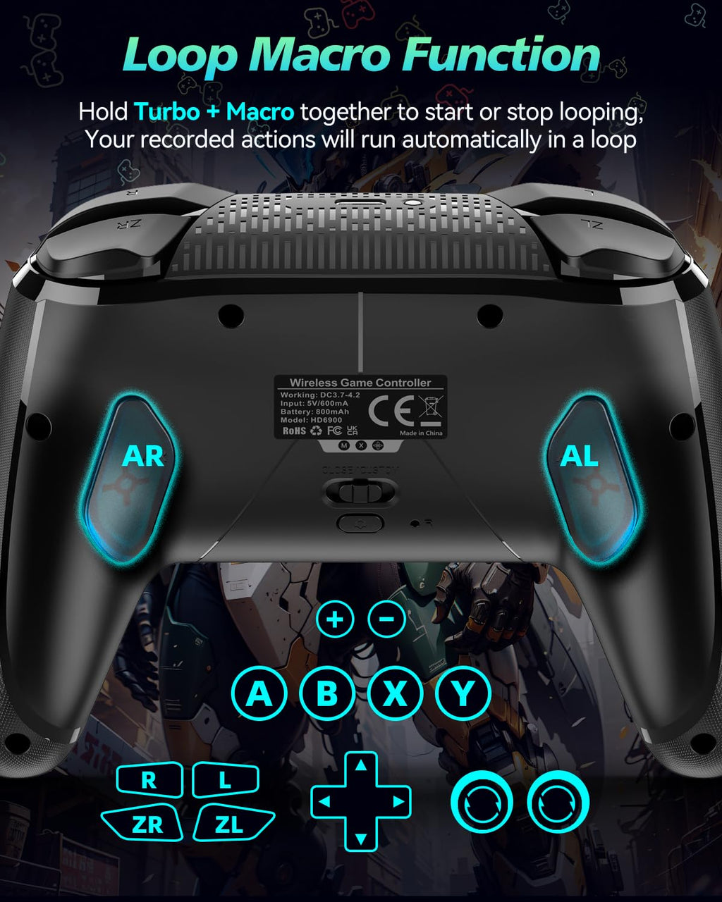 GMBACK Wireless Switch 2 Controller for Nintendo Switch 2/Switch/Lite/OLED