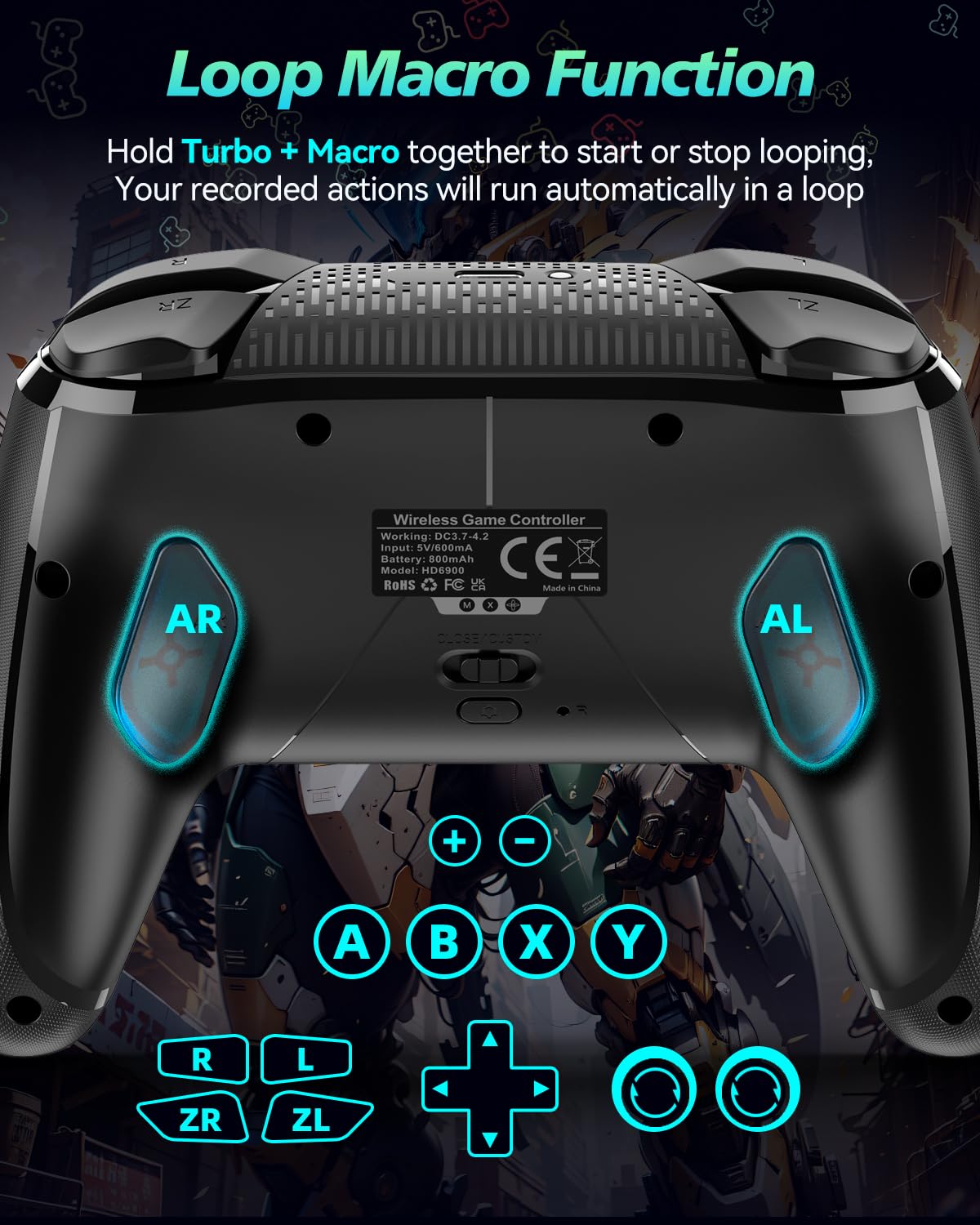 GMBACK Wireless Switch 2 Controller for Nintendo Switch 2/Switch/Lite/OLED