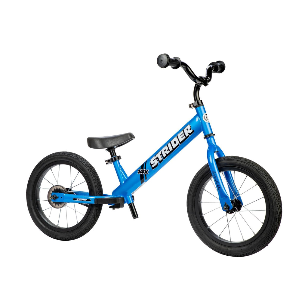 Strider 14x Classic, Balance Bike for Kids 3 to 6 Years - Includes Kid Sized Grips, Padded Seat, Performance Footrest, All-Purpose Tires-Easy Assembly, Tool-Free Adjustments