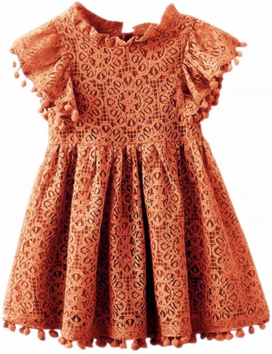 APRIL GIRL Flower Girl Dress, Lace Dress 3/4 Sleeve Dress