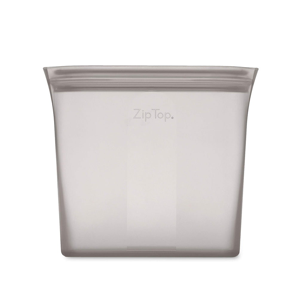 Zip Top Reusable Food Storage Bags | Small Cup [Frost] | Silicone Meal Prep Container | Microwave, Dishwasher and Freezer Safe | Made in the USA