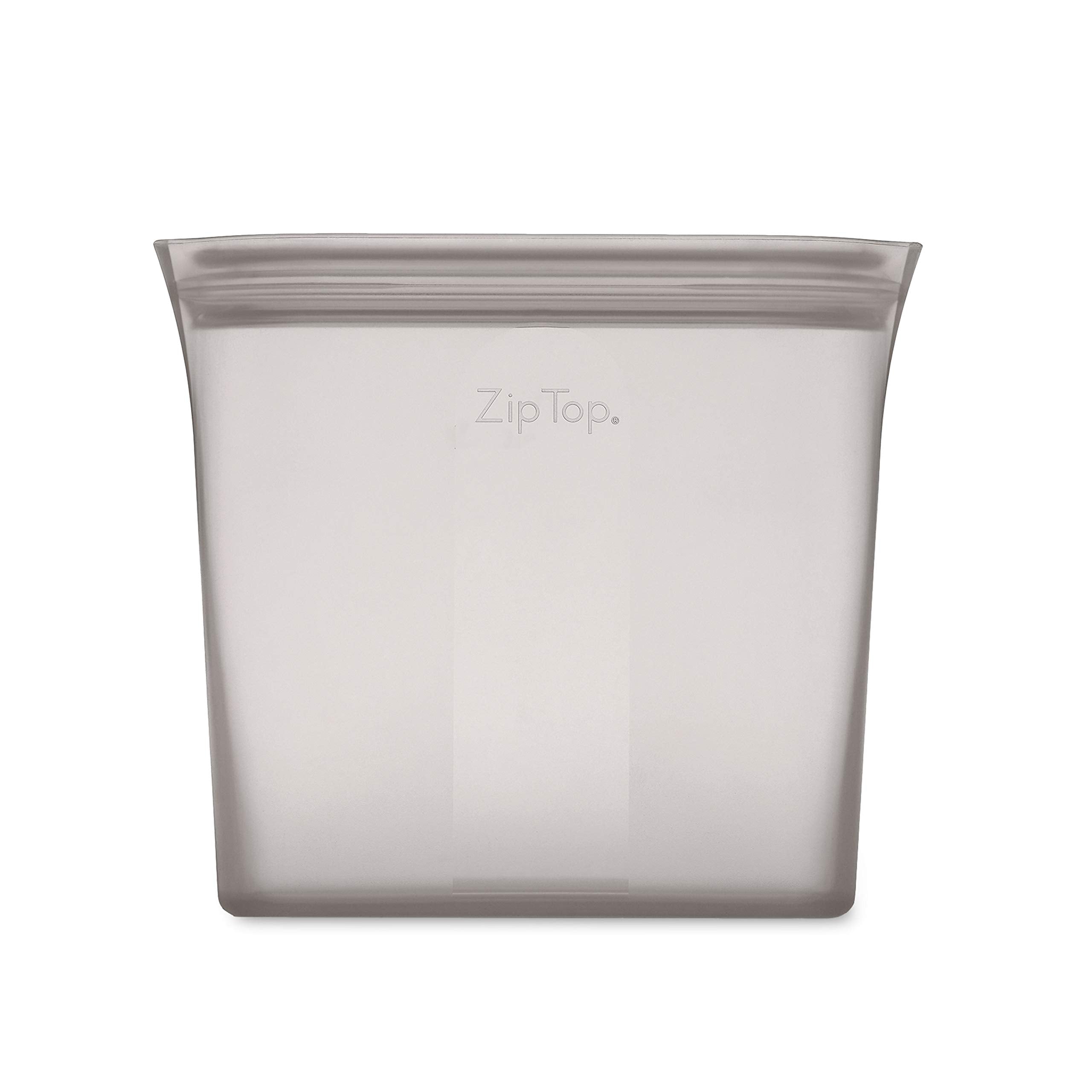 Zip Top Reusable Food Storage Bags | Small Cup [Frost] | Silicone Meal Prep Container | Microwave, Dishwasher and Freezer Safe | Made in the USA