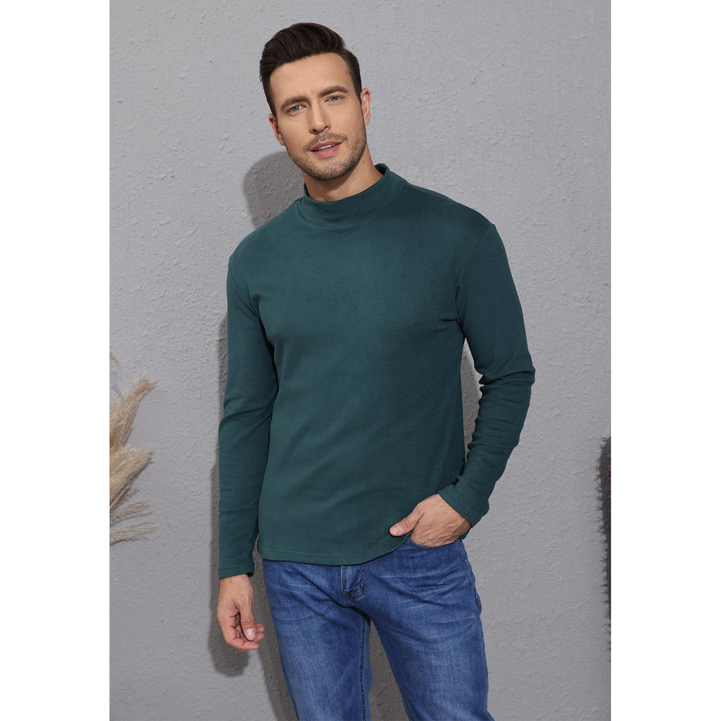 Rela Bota Mens Half Turtleneck Long Sleeve Pullover Basic Designed Undershirt Stretch Slim Fit Sweaters