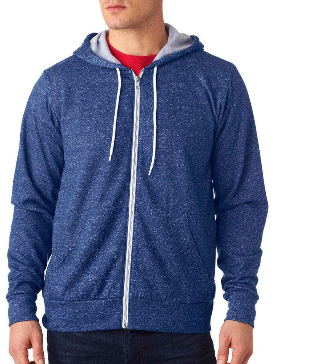 Bella & Canvas Men's 3739 Unisex Poly-Cotton Fleece Full-Zip Hoodie