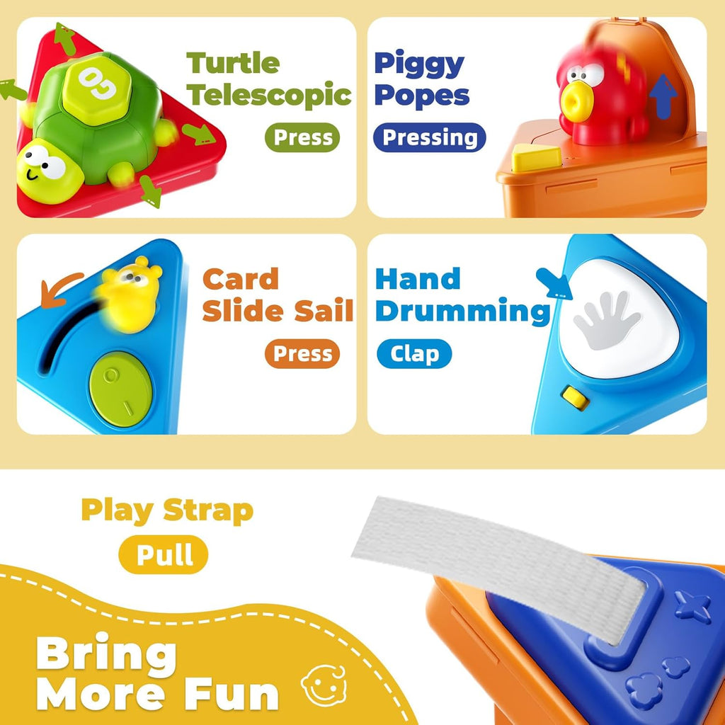 Vanvimen Toddler Toys for 1 Year Old Boy, Montessori Toys for 1 Year Old, 20-in-1 Travel Activities Busy Board Cube, Sensory Toys for Toddlers 1-3, for 1 Year Old Boy Girl
