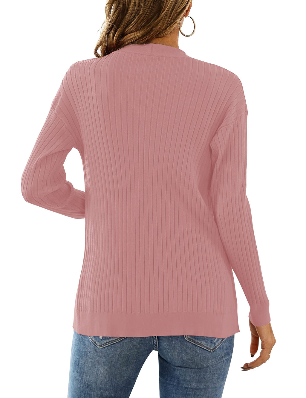 LIENRIDY Women's Knit Cardigan Long Sleeve Button Down Sweater Lightweight Cardigans, S-XL