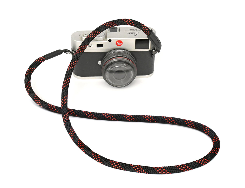 Camera Strap Vintage 100cm Nylon Climbing Rope Camera Neck Shoulder Strap for Micro Single and DSLR Camera.(Black)