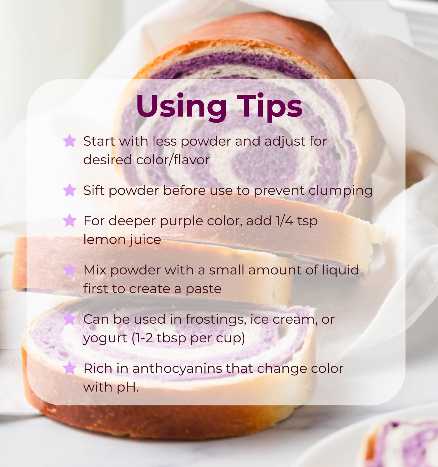 Purple Sweet Potato Powder 11.5oz (326g) - Natural Food Coloring for Baking, Drinks & Smoothies｜Ube/Purple Yam Alternative, Non-GMO, Gluten-Free, Resealable Pack