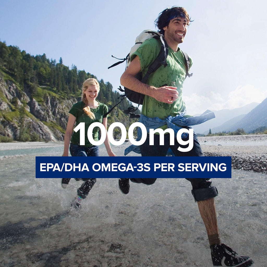 GNC Triple Strength Fish Oil Omega 3 Supplement, 1000mg EPA and DHA, Supports Heart, Brain, Skin, Eye and Joint Health, 30 Softgels