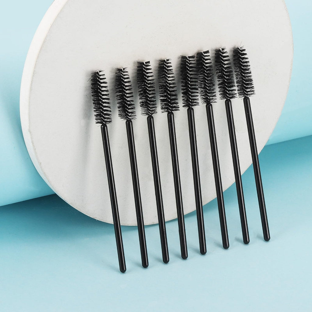 Tbestmax 500 Disposable Mascara Wands Eyelash Brush Spoolies for Eyebrow Eye Lash Extension, Makeup Brushes Applicators Kits - 5 Colors