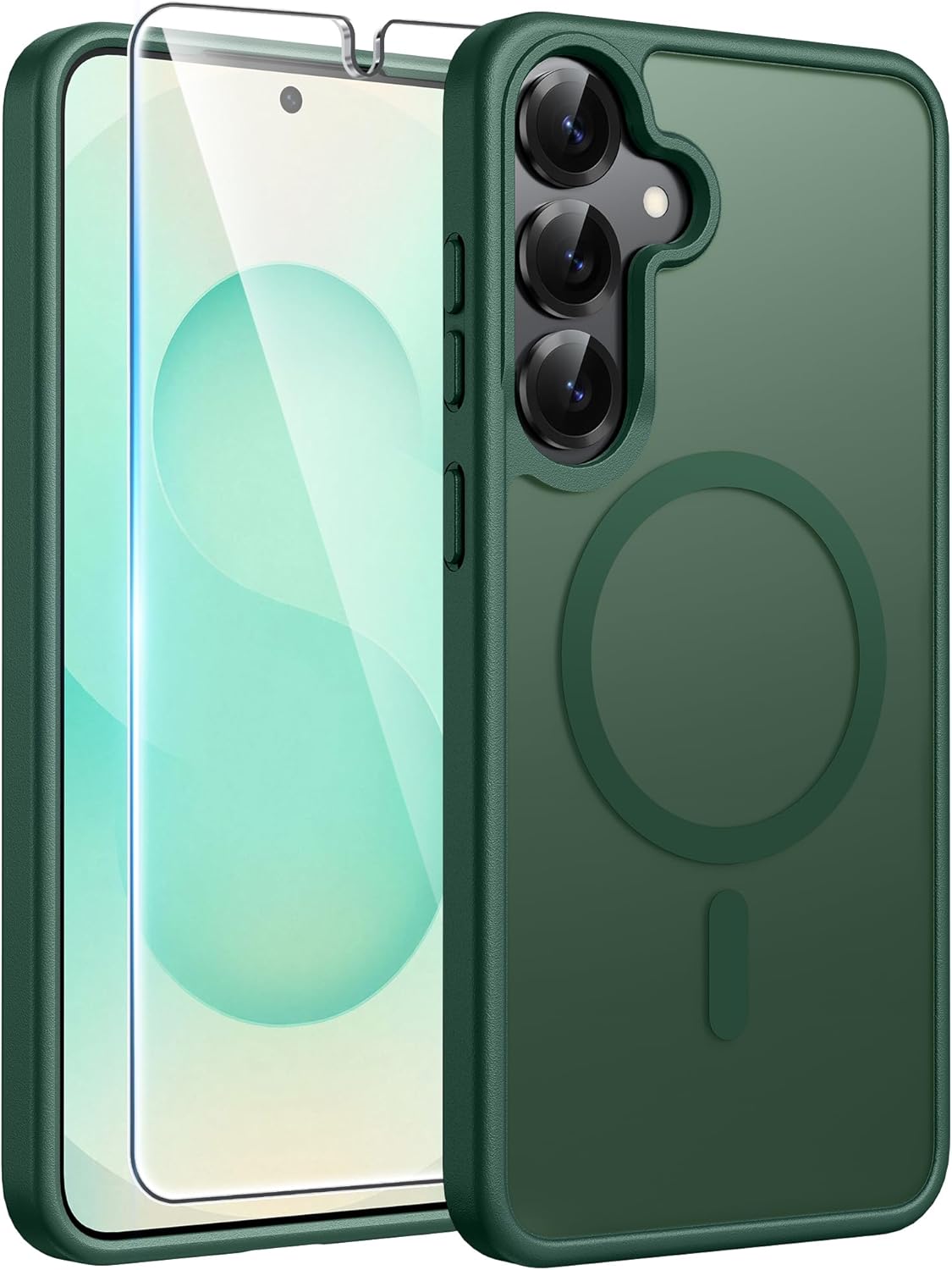 FNTCASE for iPhone 17 Case: [Compatible with Magsafe] Translucent Matte Cases with [Full Camera Protection] [Screen Protector] Military Grade Shockproof Protective Phone Cover - Light Purple