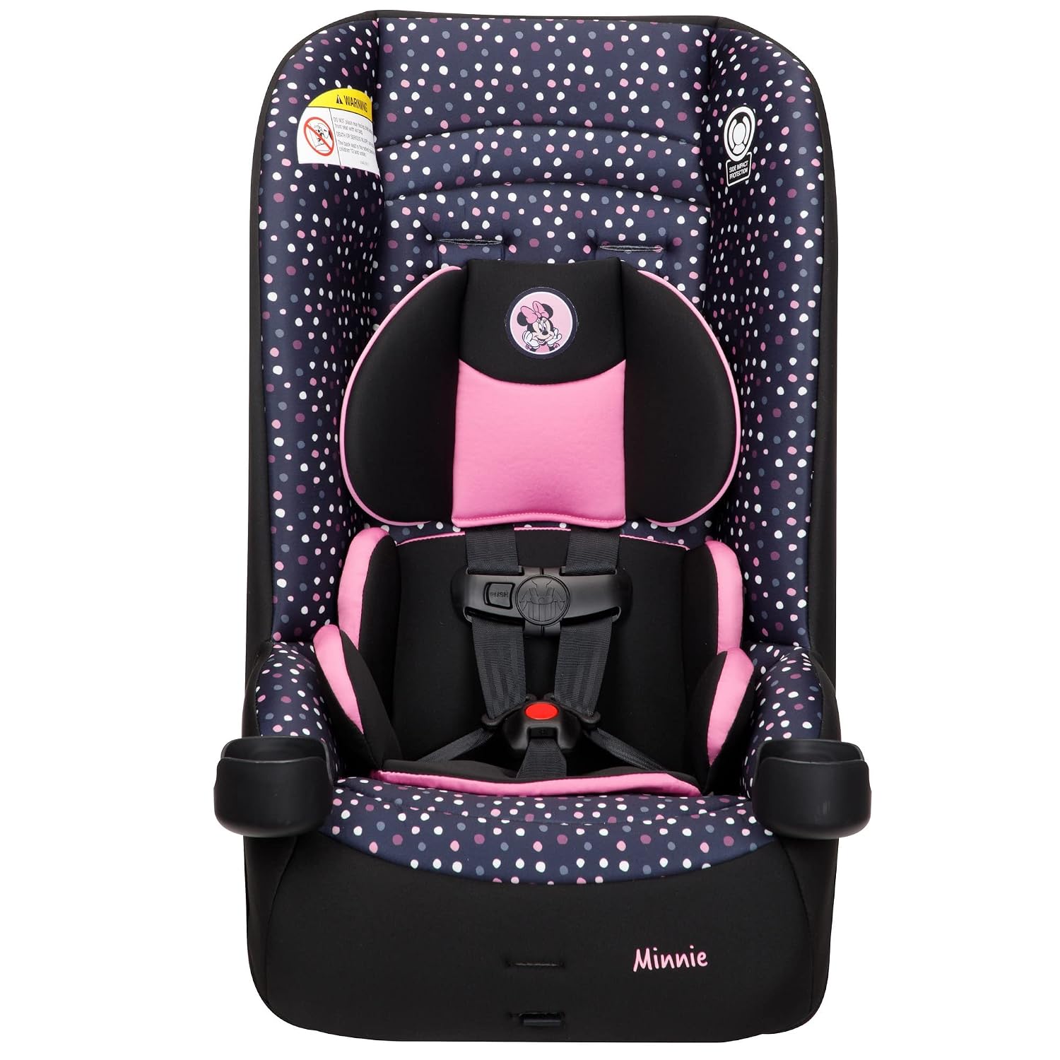 Disney Baby Jive 2 in 1 Convertible Car Seat, Minnie Dot Party