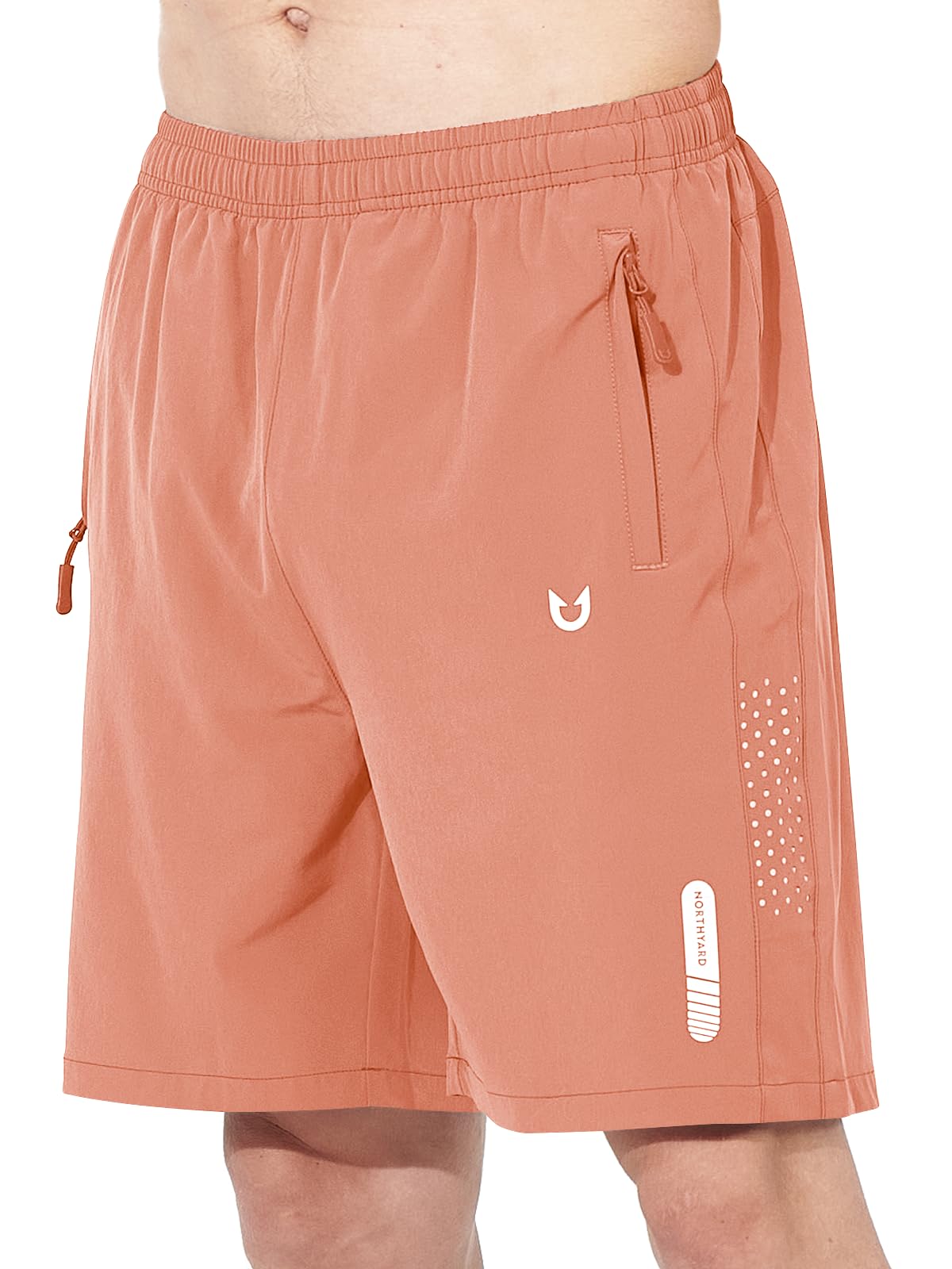 NORTHYARD Men's Athletic Running Shorts Gym Workout 7"/9"/5" Quick Dry Lightweight Sports Basketball Tennis 3 Zipper Pockets