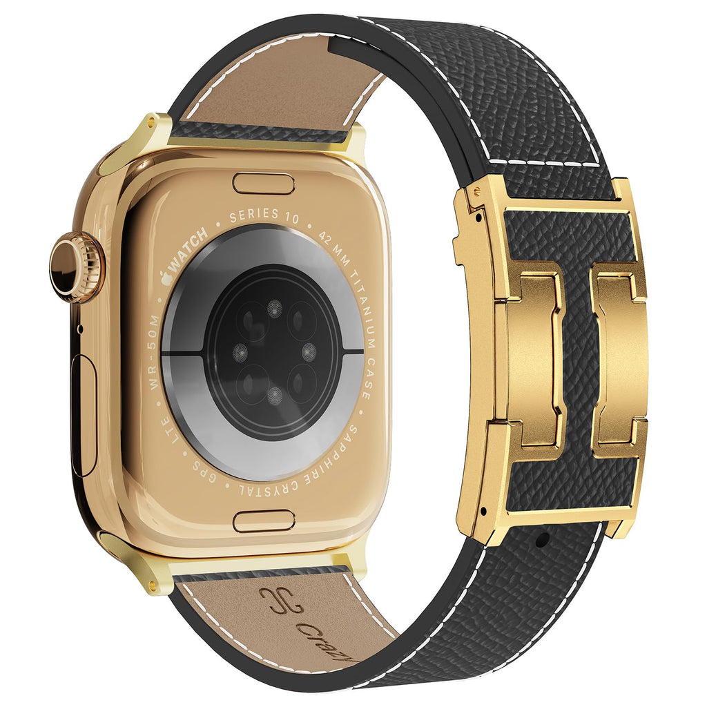 Designer Leather Band Compatible with Apple Watch 49mm46mm45mm44mm42mm41mm 40mm38mm for Women,Magnetic Buckle Replacement Strap for iWatch Ultra 3/2 /1 SE 3/2/1 Series 11/10/9/8/7/6/5/4/3/2/1