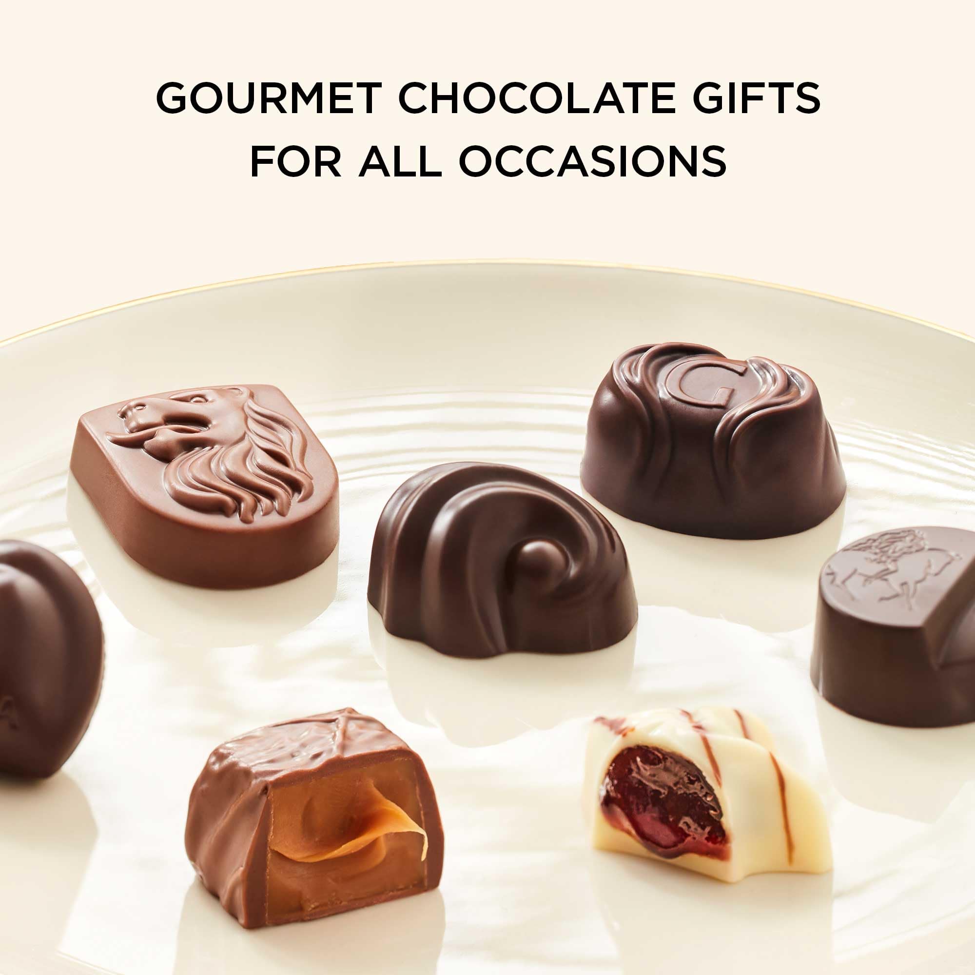 Godiva Chocolatier Gold Ribbon 9-Piece Assorted Chocolate Gift Box – Gourmet Chocolate Candy Variety Pack – Dark Caramel, Milk Chocolate, Nuts– Gift Basket for Congratulations, Birthday and Anniversary