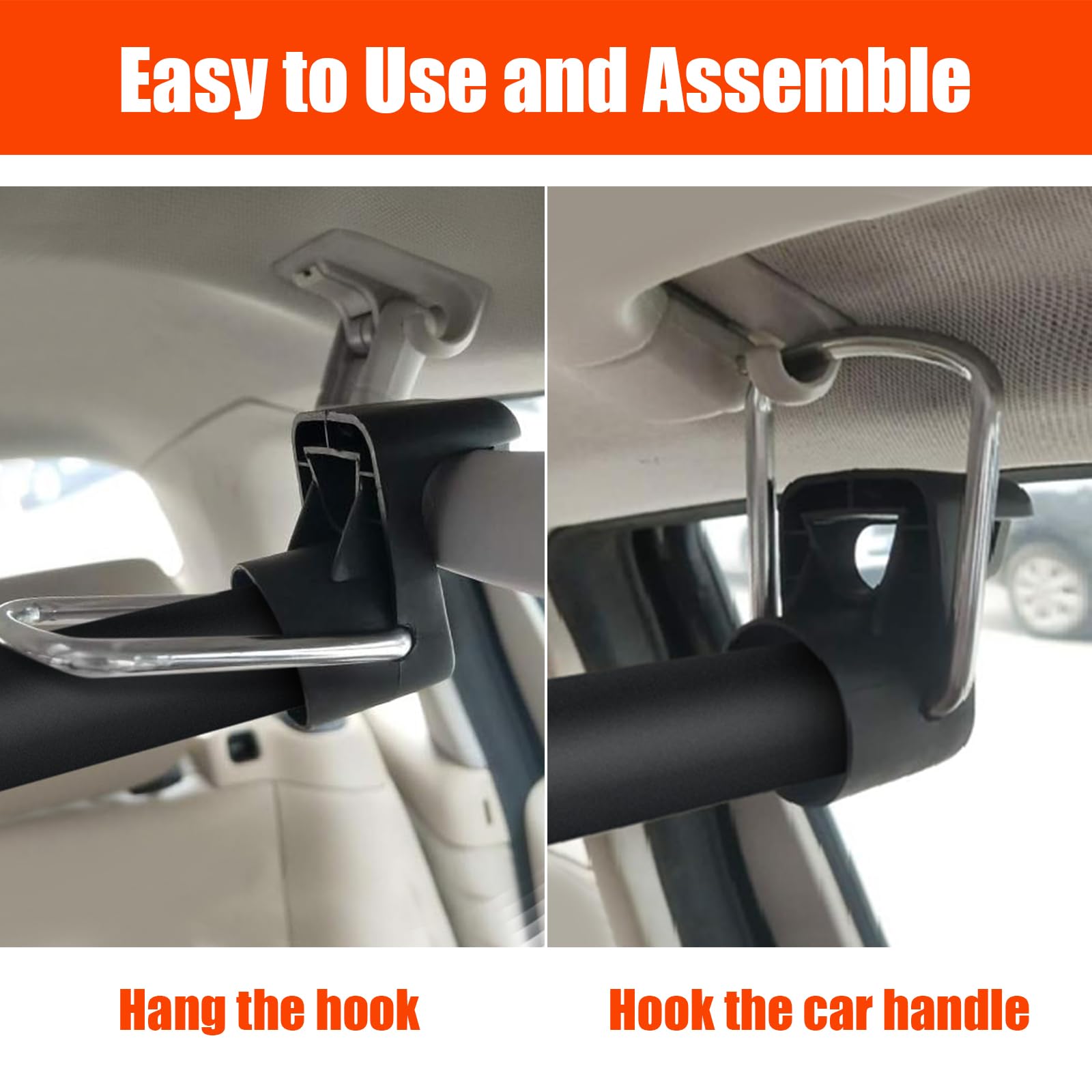 Car Clothes Hanger Bar, 30-63 Inches Expandable Heavy Duty Car Clothes Rack for Car Travel - Adjustable Clothes Storage Hanger Automotive Travel Hanging Rack for Most Cars,Trucks,SUVs,Road Travelers