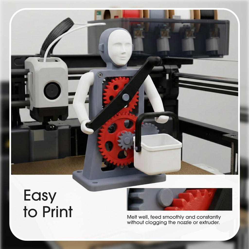 eSUN PLA+ Filament 1.75mm, 3D Printer Filament PLA Plus, Dimensional Accuracy +/- 0.03mm, 1KG Spool (2.2 LBS) 3D Printing Filament for 3D Printers, Cold White
