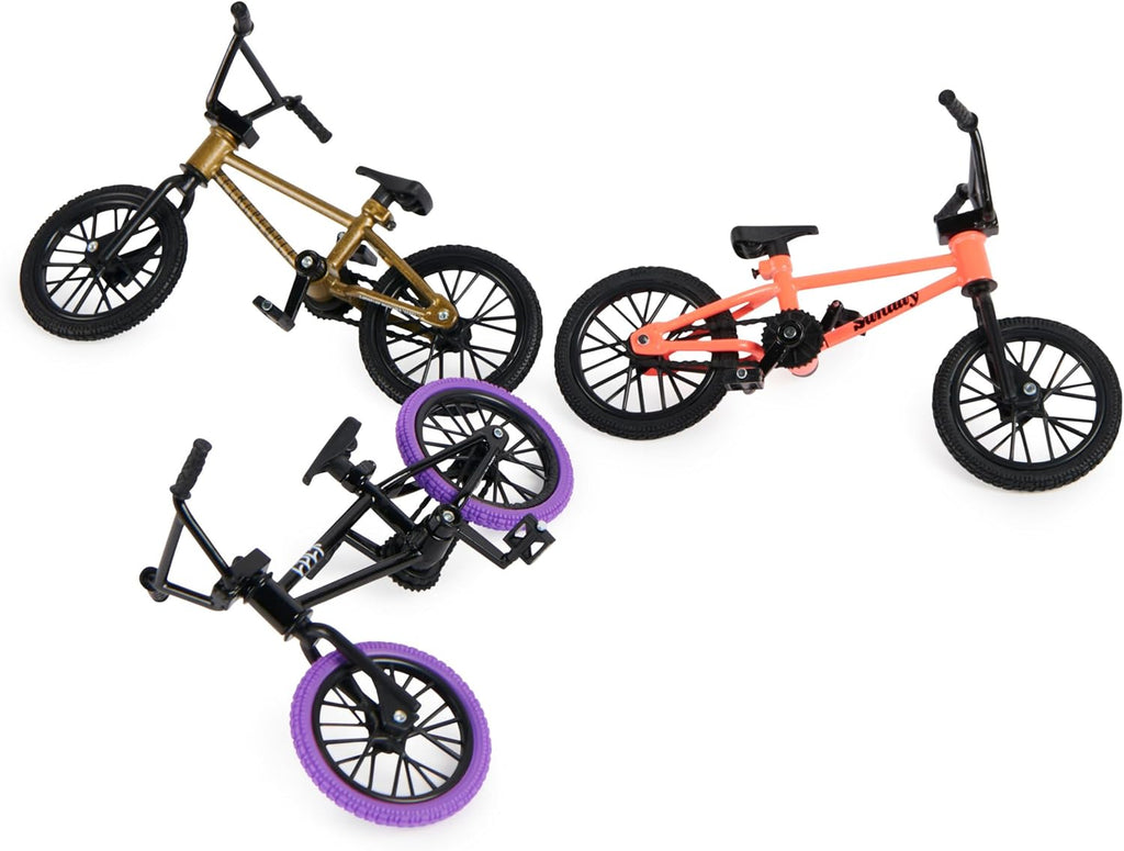 Tech Deck, BMX Finger Bike 3-Pack, Collectible and Customizable Mini BMX Bicycle Toys for Collectors, Kids Toys Ages 6 and Up (Amazon Exclusive)