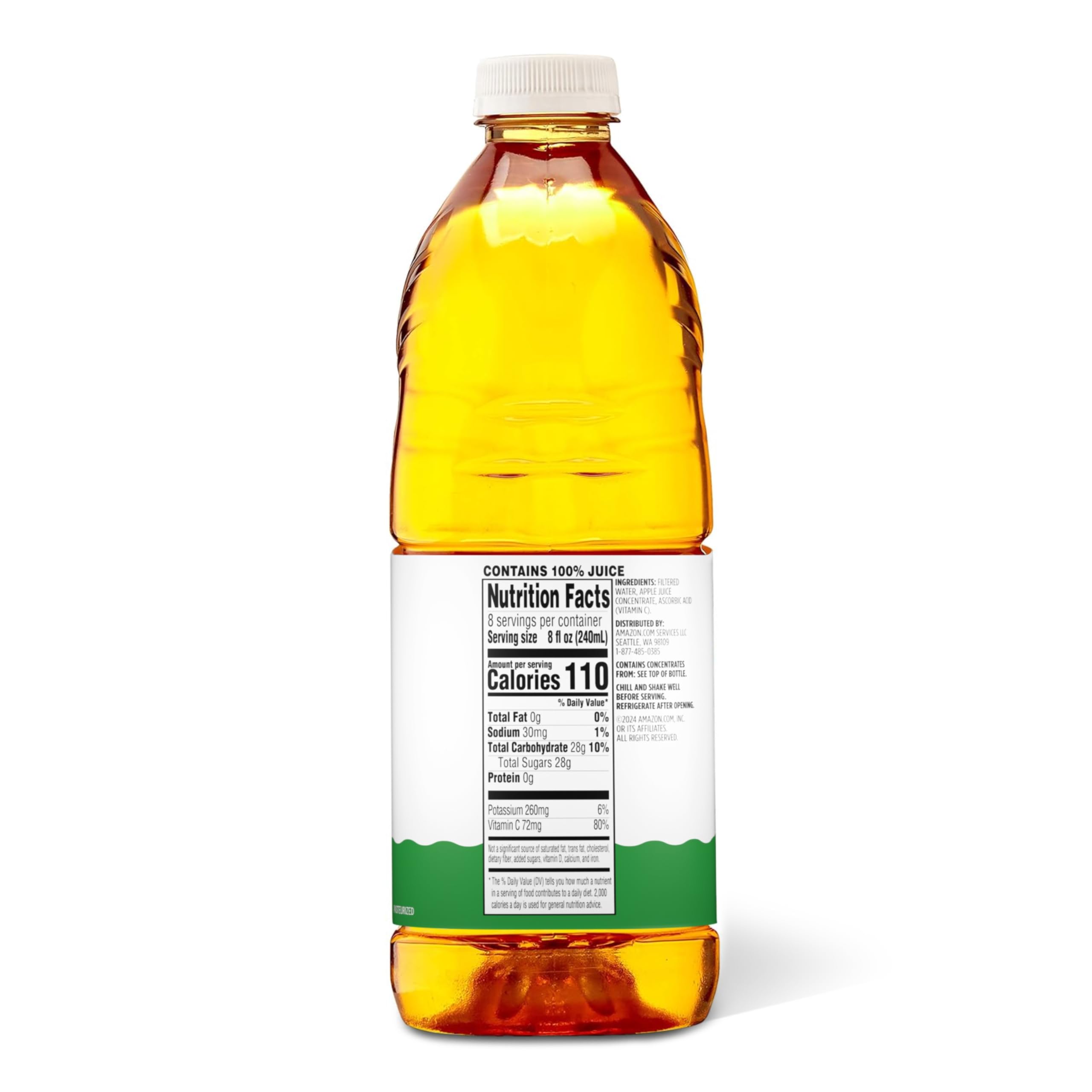 Amazon Grocery, Apple Juice, 64 Fl Oz
