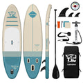 TIGERXBANG 11'6"/11'/10' Inflatable Paddle Board with Complete Accessories, Versatile Premium Paddle Boards for Adults/Youth, Stand Up Paddle Board Polar/Wave/Sunny Wave Collection