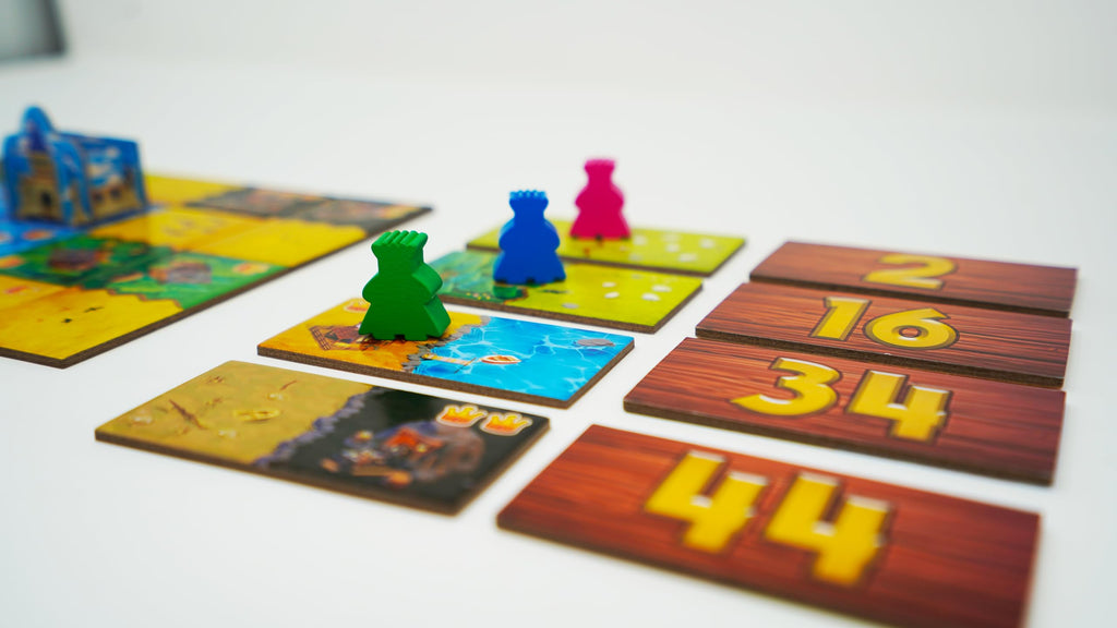 Tabletop Strategy Game, My First Kingdomino, Fun Kids & Adults Family Fantasy Board Game, 2-4 Players, Ages 5+, Dragomino by Blue Orange Games