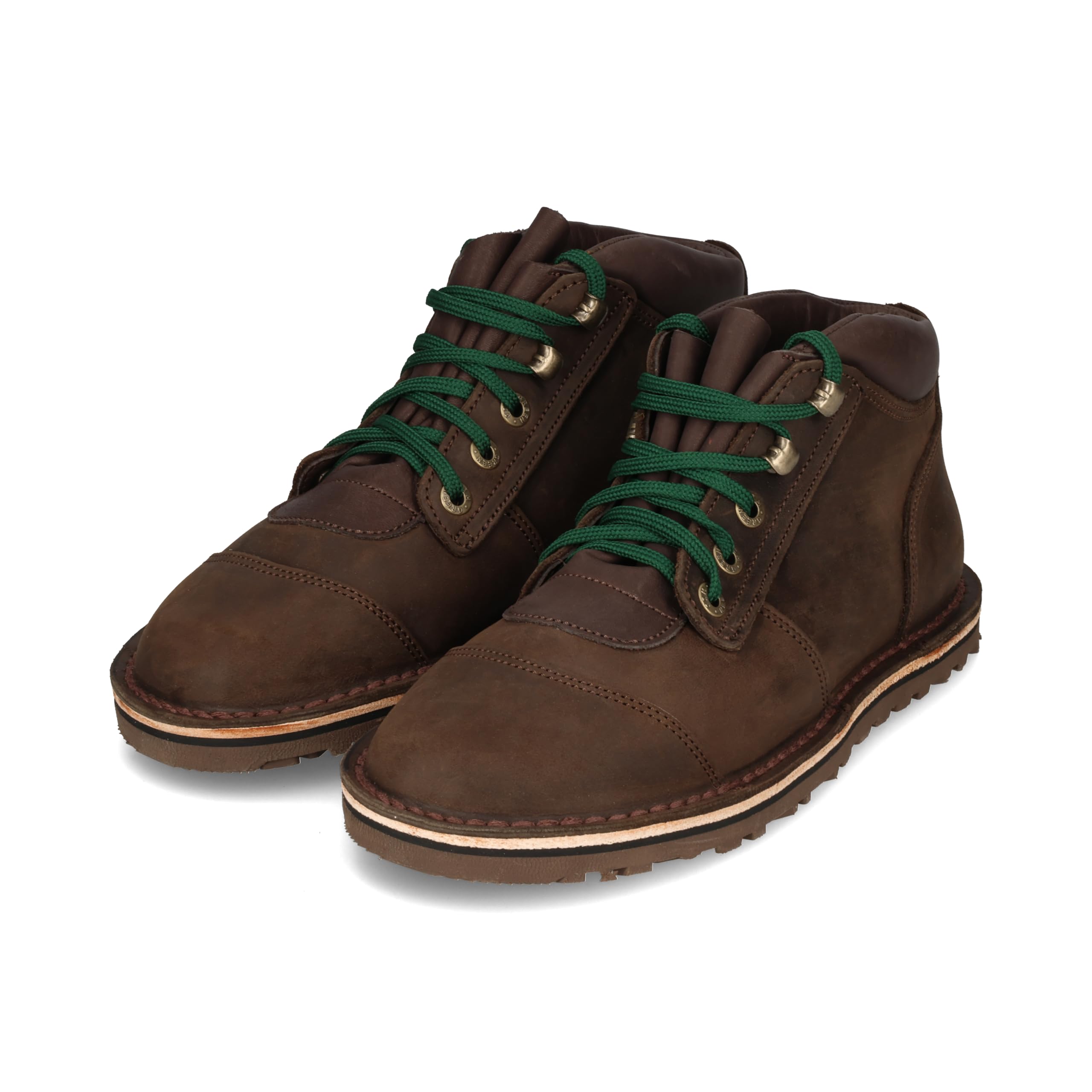 JIM GREEN Men's Barefoot African Ranger Boots Lace-Up Water Resistant Full Grain Leather Work or Hiking Boot