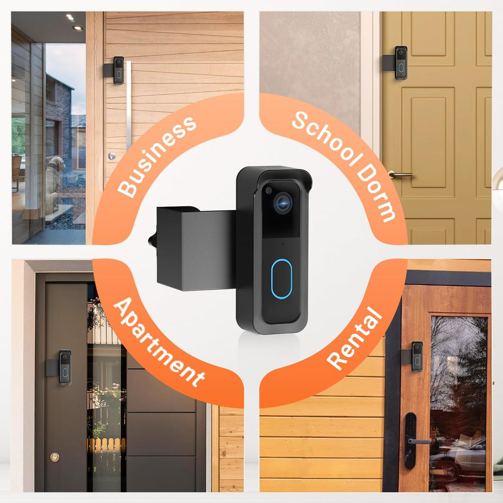 Blink Doorbell Mount, Anti-Theft Doorbell Camera Mount for Blink Video Doorbell 1st Gen & 2nd Gen, No Block Sensor & Night Vision, Doorbell Camera Mount Bracket with Rain Cover