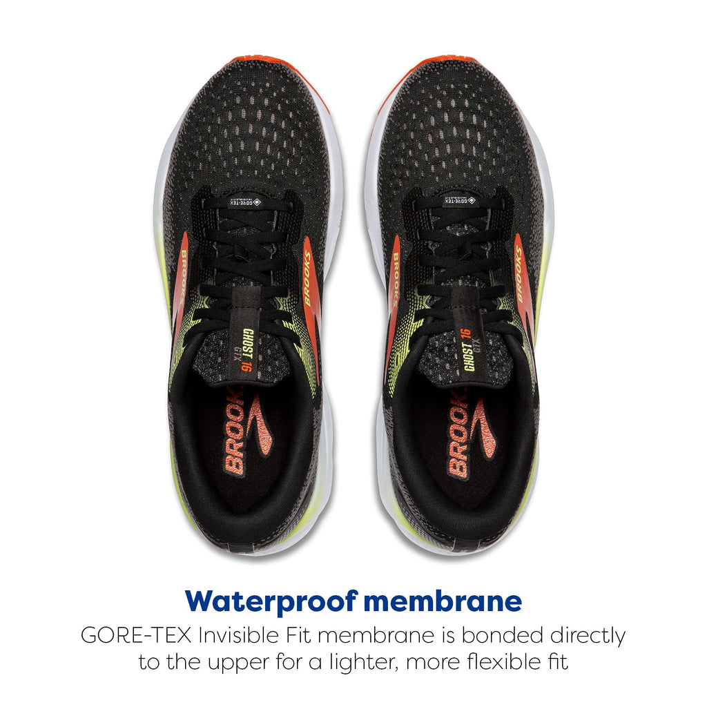 Brooks Men's Ghost 16 GTX Waterproof Neutral Running Shoe
