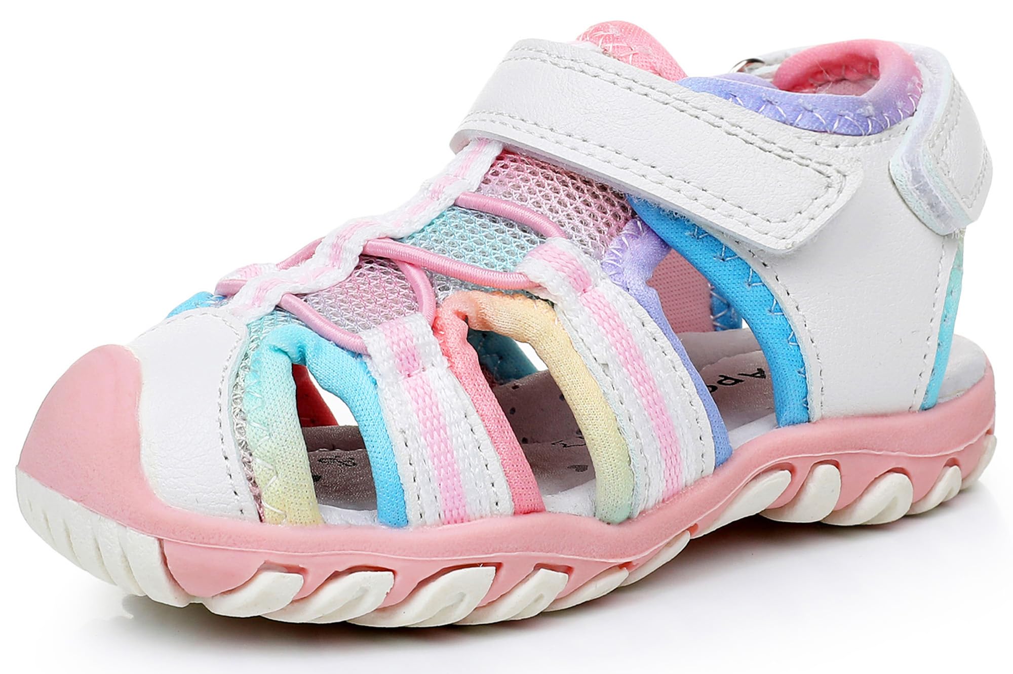 Apakowa Kid's Boy's Girl's Soft Sole Close Toe Sport Beach Sandals (Toddler/Little Kid)