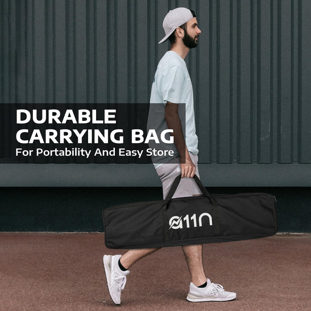 A11N SPORTS Designed for All Weather Conditions with Steady Metal Frame and Strong PE Net, Regulation Size Net with Carrying Bag- 22’ Wide x 36” Tall, Indoor/Outdoor Use
