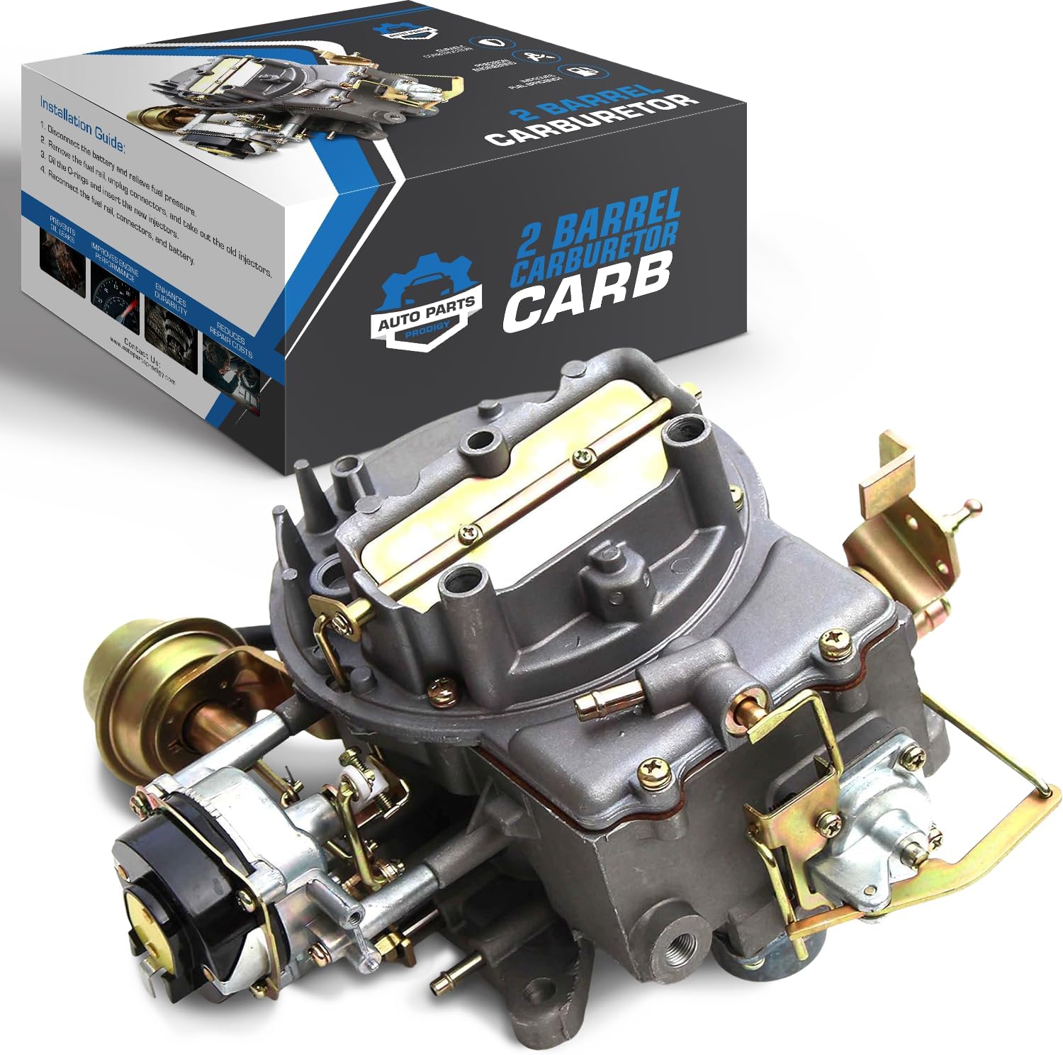 New Carburetor Two 2 Barrel Carburetor Carb Ford Carburator 2100 2150 For Ford 289 302 351 Cu Jeep Engine with Electric Choke