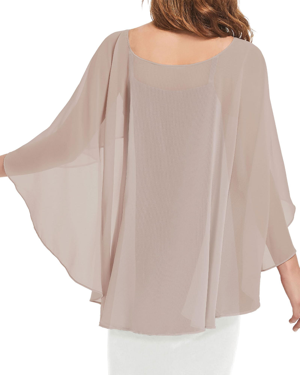 Womens Capelets Shawls and Wraps for Evening Dress Chiffon Capes Wedding Cover Up